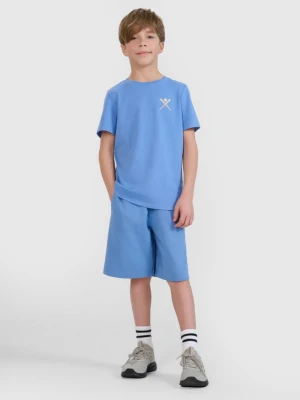 Chłopięce spodenki dresowe 4F 4FJRSS25TSHOM685 - niebieskie 4F JUNIOR