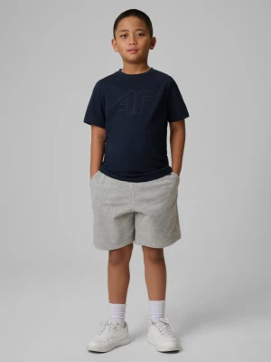 Chłopięce spodenki dresowe 4F 4FJRSS26TSHOM0866 - szare 4F JUNIOR