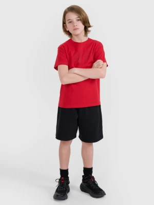 Chłopięce spodenki dresowe 4F 4FJWMM00TSHOM629 - czarne 4F JUNIOR