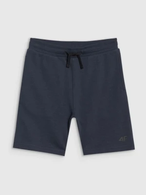 Chłopięce spodenki dresowe 4F 4FJWSS25TSHOM601 - granatowe 4F JUNIOR