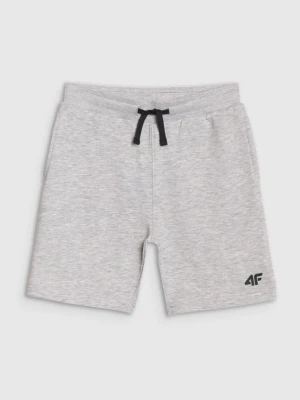 Chłopięce spodenki dresowe 4F 4FJWSS25TSHOM601 - szare 4F JUNIOR