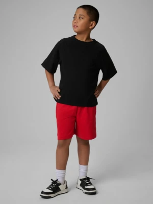 Chłopięce spodenki dresowe 4F 4FJWSS26TSHOM780 - czerwone 4F JUNIOR