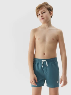 Chłopięce spodenki plażowe 4F 4FJRMM00UBDSM110 - niebieskie 4F JUNIOR