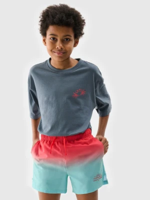 Chłopięce spodenki plażowe 4F 4FJWSS25UBDSM115 - zielone 4F JUNIOR