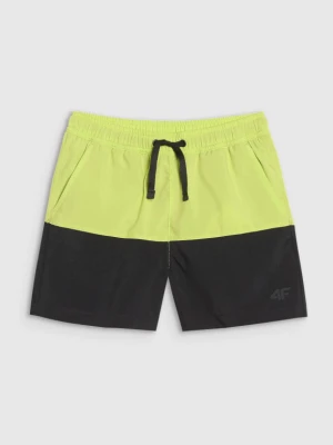 Chłopięce spodenki plażowe 4F 4FJWSS25UBDSM116 - zielone 4F JUNIOR