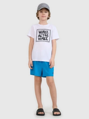 Chłopięce spodenki plażowe 4F 4FJWSS25UBDSM159 - niebieskie 4F JUNIOR