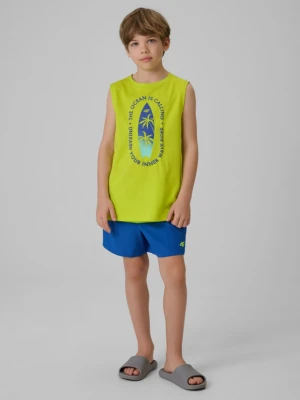 Chłopięce spodenki plażowe 4F 4FJWSS26UBDSM203 - zielone 4F JUNIOR