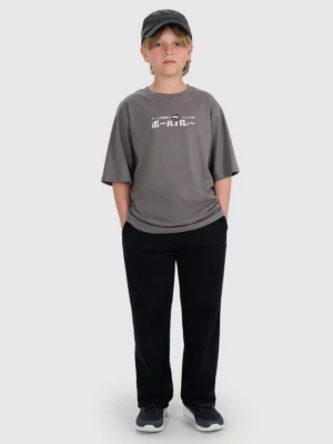 Chłopięce spodnie dresowe 4F 4FJRAW25TTROM1670 - czarne 4F JUNIOR