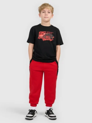 Chłopięce spodnie dresowe 4F 4FJRSS26TTROM1874 - czerwone 4F JUNIOR