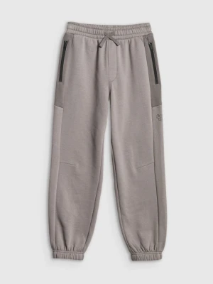 Chłopięce spodnie dresowe 4F 4FJRSS26TTROM1874 - szare 4F JUNIOR