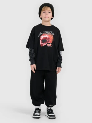 Chłopięce spodnie dresowe 4F 4FJRSS26TTROM1936 - czarne 4F JUNIOR