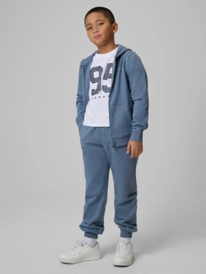 Chłopięce spodnie dresowe joggery 4F 4FJRSS26TTROM1824 - denim 4F JUNIOR