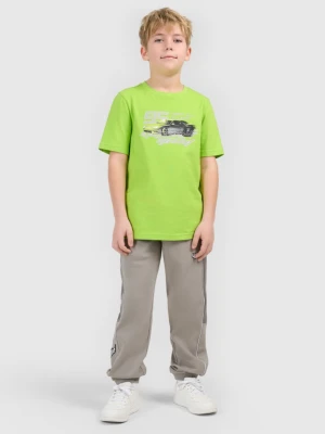 Chłopięce spodnie dresowe joggery 4F 4FJRSS26TTROM1873 - szare 4F JUNIOR