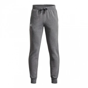 Chłopięce spodnie dresowe Under Armour UA Rival Fleece Joggers - szare