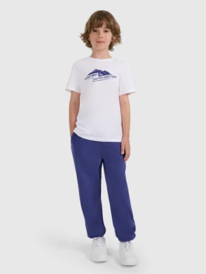 Chłopięce spodnie polarowe 4F 4FJWAW25TTROM1254 - granatowe 4F JUNIOR