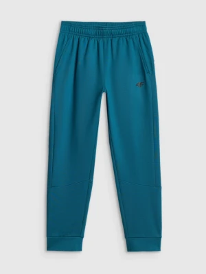 Chłopięce spodnie treningowe 4F 4FJRSS26TFTRM1460 - zielone 4F JUNIOR