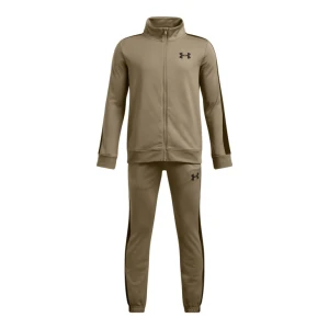 Chłopięcy dres komplet treningowy Under Armour UA Rival Knit Track Suit - brązowy