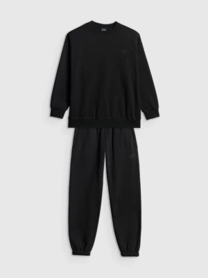 Chłopięcy komplet dresowy 4F 4FJRSS26TAPSM213 - czarny 4F JUNIOR