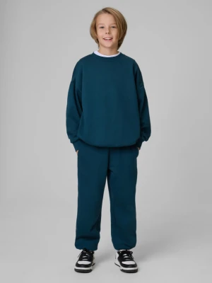 Chłopięcy komplet dresowy 4F 4FJRSS26TAPSM213 - turkusowy 4F JUNIOR