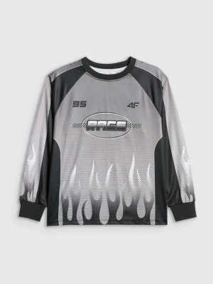 Chłopięcy longsleeve treningowy 4F 4FJRSS26TLONM663 - multikolor 4F JUNIOR
