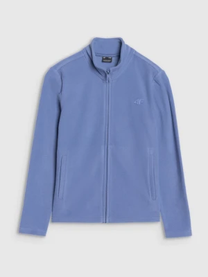 Chłopięcy polar rozpinany bez kaptura 4F 4FJRSS25TFLEM392 - niebieski 4F JUNIOR