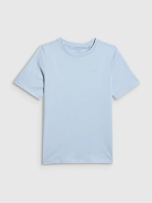 Chłopięcy t-shirt regular 4F 4FJWSS26TTSHM3006 - niebieski 4F JUNIOR