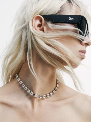 Chocker Diamond Cut Patrizia Pepe srebrny