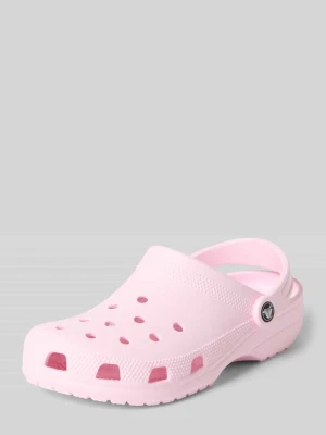 Chodaki z detal z logo Crocs Jasnoróżowy