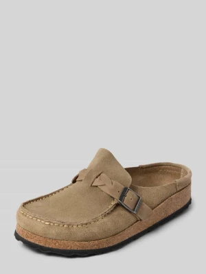 Chodaki z zamszu model 'BUCKLEY BRAIDED' Birkenstock