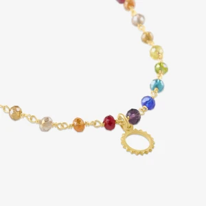 Choker z koralikami; srebrny pozłacany Ania Kruk