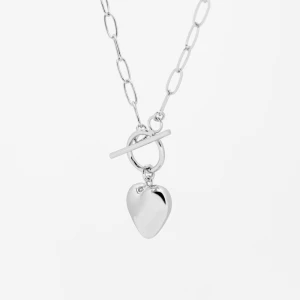 Choker z sercem; rodowany Ania Kruk