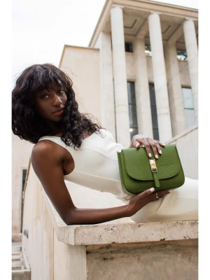 Christian Laurier Skórzana torebka "Chloe" w kolorze zielonym - 24,5 x 19 x 8 cm rozmiar: onesize