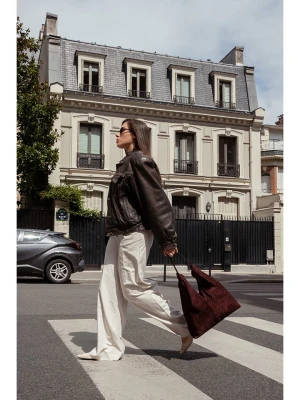 Christian Laurier Skórzana torebka "Elan" w kolorze bordowym - 38 x 40 x 10 cm rozmiar: onesize