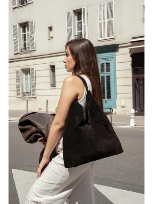 Christian Laurier Skórzana torebka "Elan" w kolorze czarnym - 38 x 40 x 10 cm rozmiar: onesize