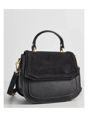 Christian Laurier Skórzana torebka "Lali" w kolorze czarnym - 23 x 20 x 11 cm rozmiar: onesize