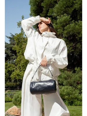 Christian Laurier Skórzana torebka "Mei" w kolorze granatowym - 28 x 15 x 16 cm rozmiar: onesize