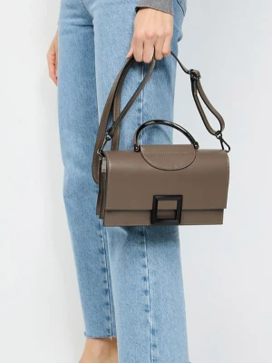 Christian Laurier Skórzana torebka "Milo" w kolorze szarym - 22 x 15 x 8 cm rozmiar: onesize