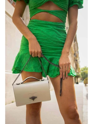 Christian Laurier Skórzana torebka "Stacy" w kolorze kremowym - 22 x 12 x 4 cm rozmiar: onesize