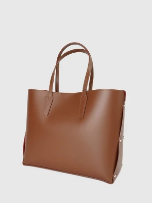 Christian Laurier Skórzany shopper bag "Feria" w kolorze jasnobrązowym - 42 x 28 x 13 cm rozmiar: onesize