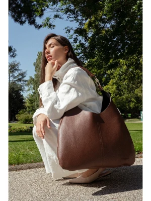 Christian Laurier Skórzany shopper bag "Suri" w kolorze jasnobrązowym - 48 x 31 x 2 cm rozmiar: onesize