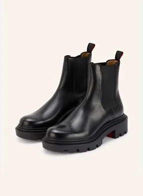 Christian Louboutin Botki Chelsea Devon College schwarz