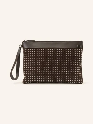 Zdjęcie produktu Christian Louboutin Clutch Funky Pouch Crosta Z Nitami braun