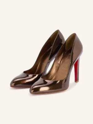 Christian Louboutin Czółenka Lakierowane Fannylove 100 braun