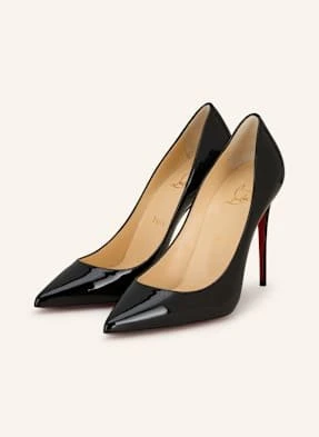 Christian Louboutin Czółenka Lakierowane Kate 100 schwarz