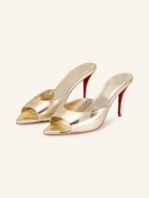 Christian Louboutin Klapki Miss Z 100 silber