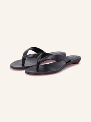Christian Louboutin Klapki Miss Z Tong schwarz