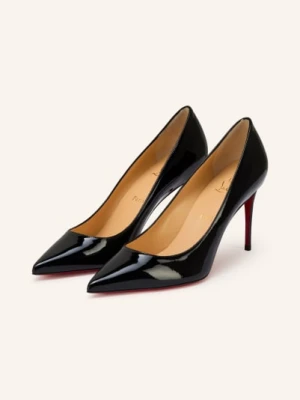 Christian Louboutin Lakierowane Czółenka Kate 85 schwarz