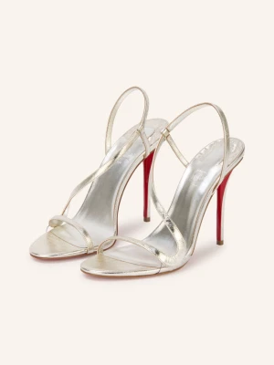 Christian Louboutin Sandały Na Obcasie Rosa Z gold