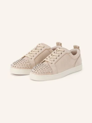 Christian Louboutin Sneakersy Louis Junior Z Nitami beige