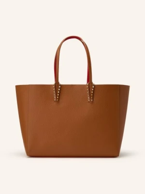 Christian Louboutin Torba Cabata Large Z Woreczkiem I Nitami braun